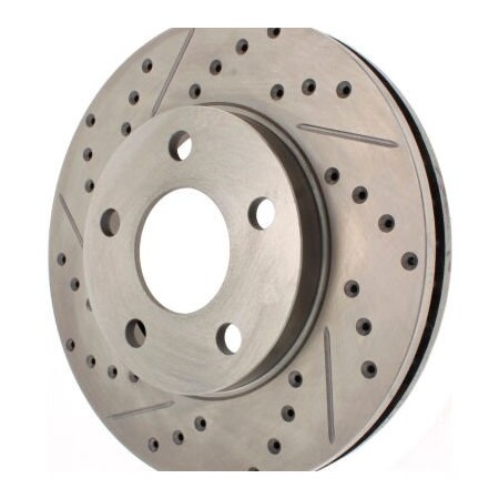 Centric StopTech Select Sport Drilled and Slotted Brake Rotor; Front Right, StopTech 227.62050R
